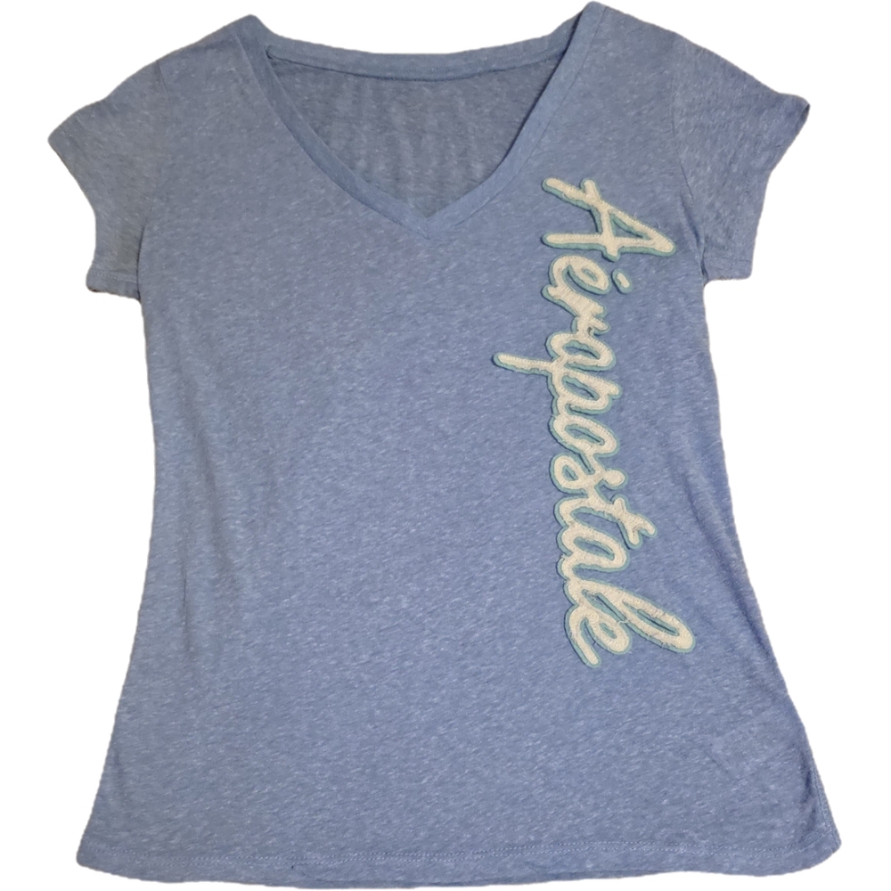 Aeropostale Denim Blue Casual Tee